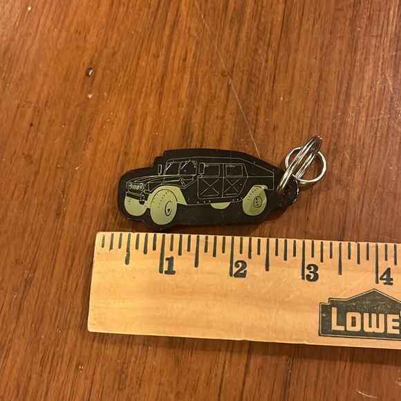Humvee Hummer Truck SUV rubber keychain key chain FOB AM General Corporation - Picture 4 of 4